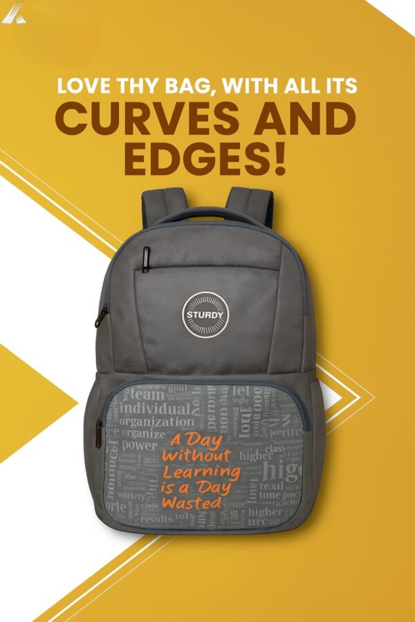 Sturdy Motivational School Backpack Printed Bag for Students
